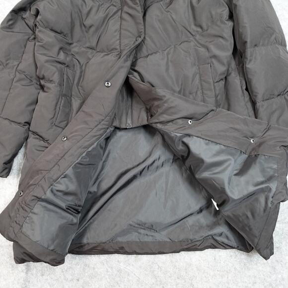 Ralph Lauren Coat Womens Extra Large Black Goose Down Puffer Hooded Parka Long - Picture 2 of 12